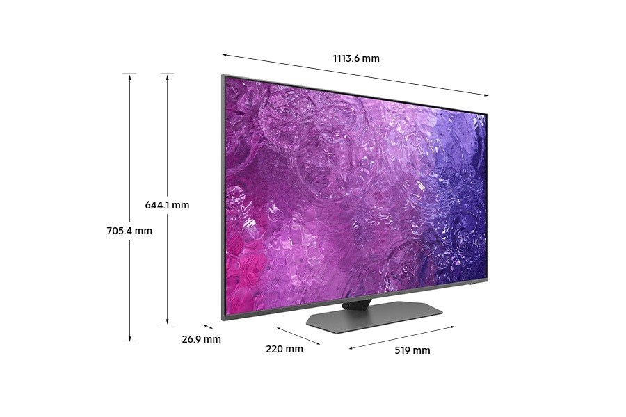 Televizor Samsung QE50QN90CAT, 50", 4K QLED, i argjendtë