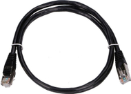Mрежен кабел Extralink LAN Patchcord, CAT.5E FTP, 1m, црн