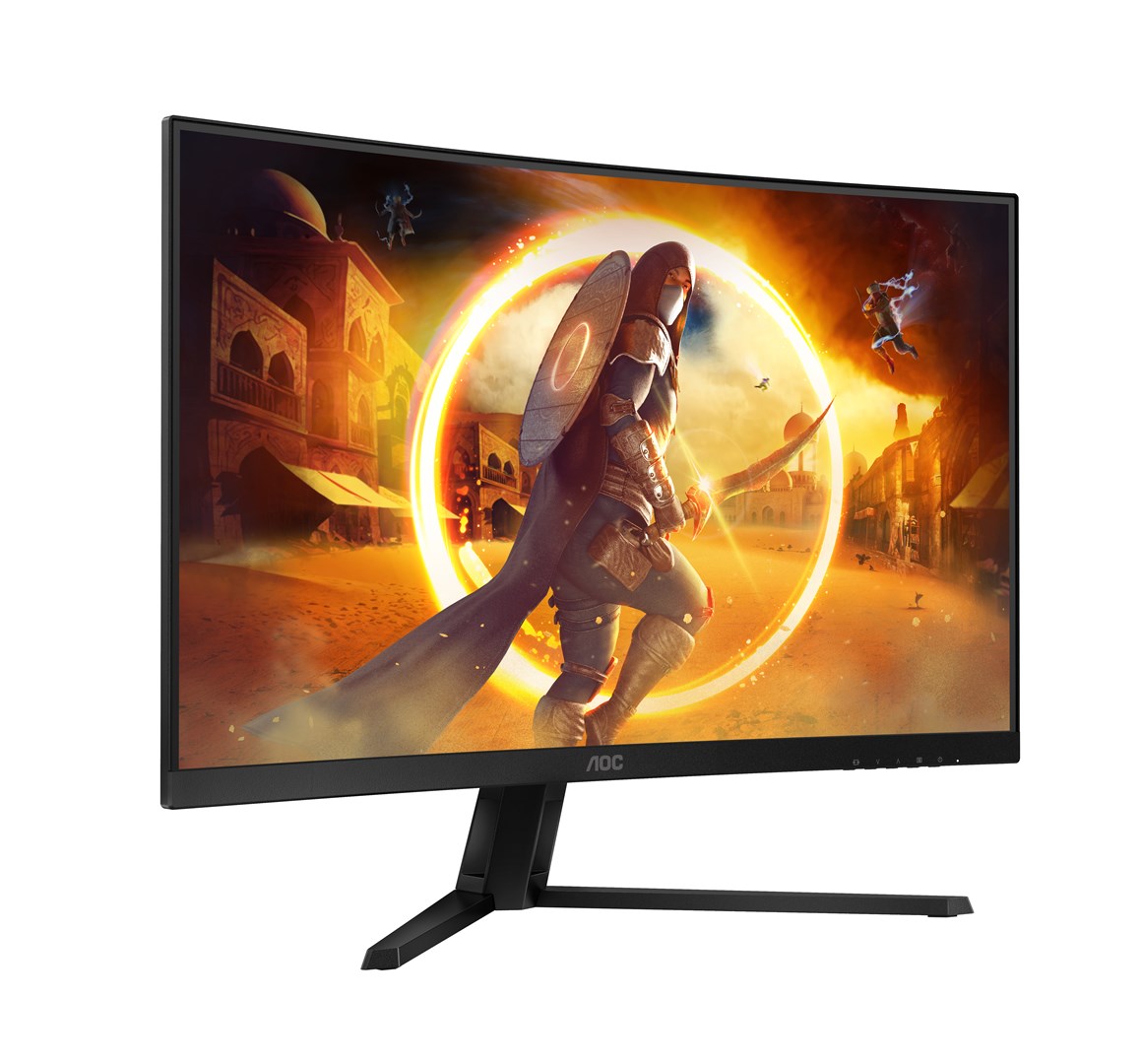 Monitor AOC G4 CQ32G4VE, 32", Quad HD, LCD, i zi/i hirtë