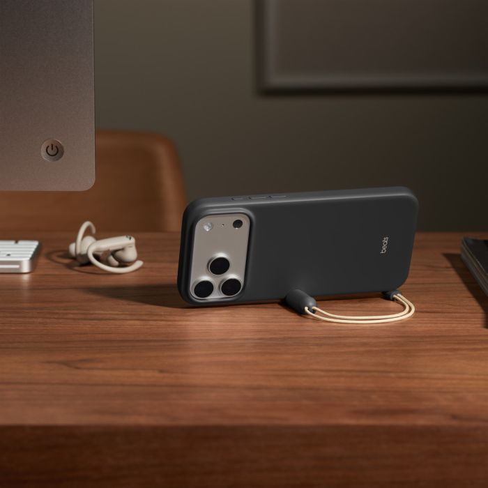 Beats iPhone 17 Pro Max Kickstand Case with MagSafe and Camera Control, Granite Gray