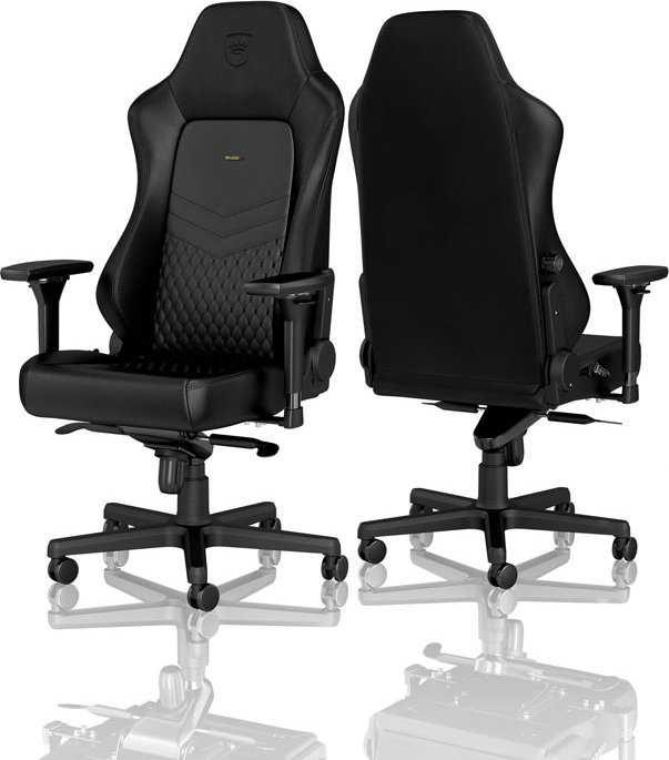 Karrige gaming Noblechairs HERO Real Leather, ergonomike, e zezë