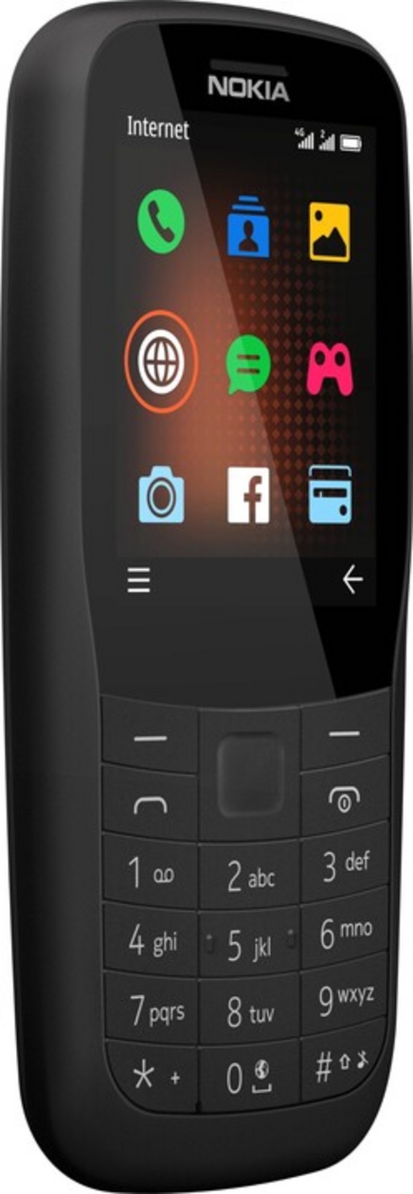 Nokia 220, 4G, црна