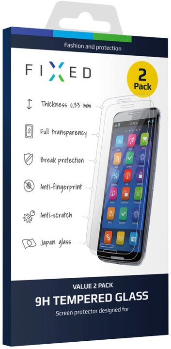 Xham mbrojtës FIXED për Huawei P8 Lite, 2 copë