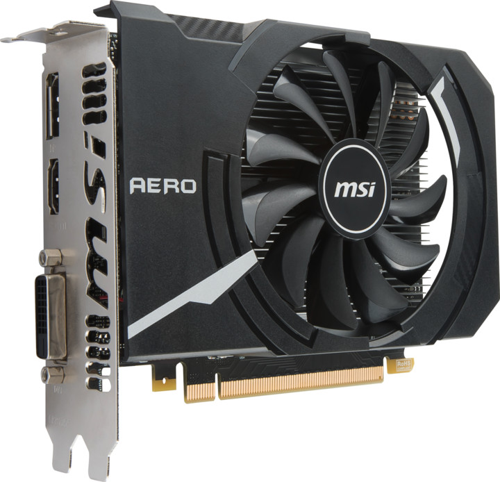 MSI GeForce GTX 1050 AERO ITX 2G OC, 2GB GDDR5