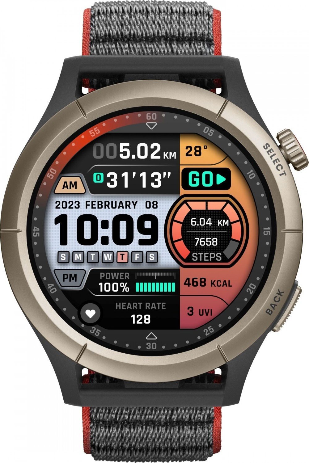 Ora inteligjente Amazfit Cheetah Pro Run Track, GPS, 47mm, e zezë