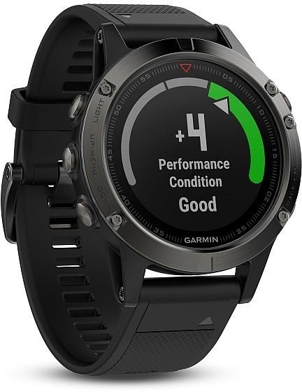 Orë e mençur Garmin Fenix5, e hirtë, me rrip të zi 