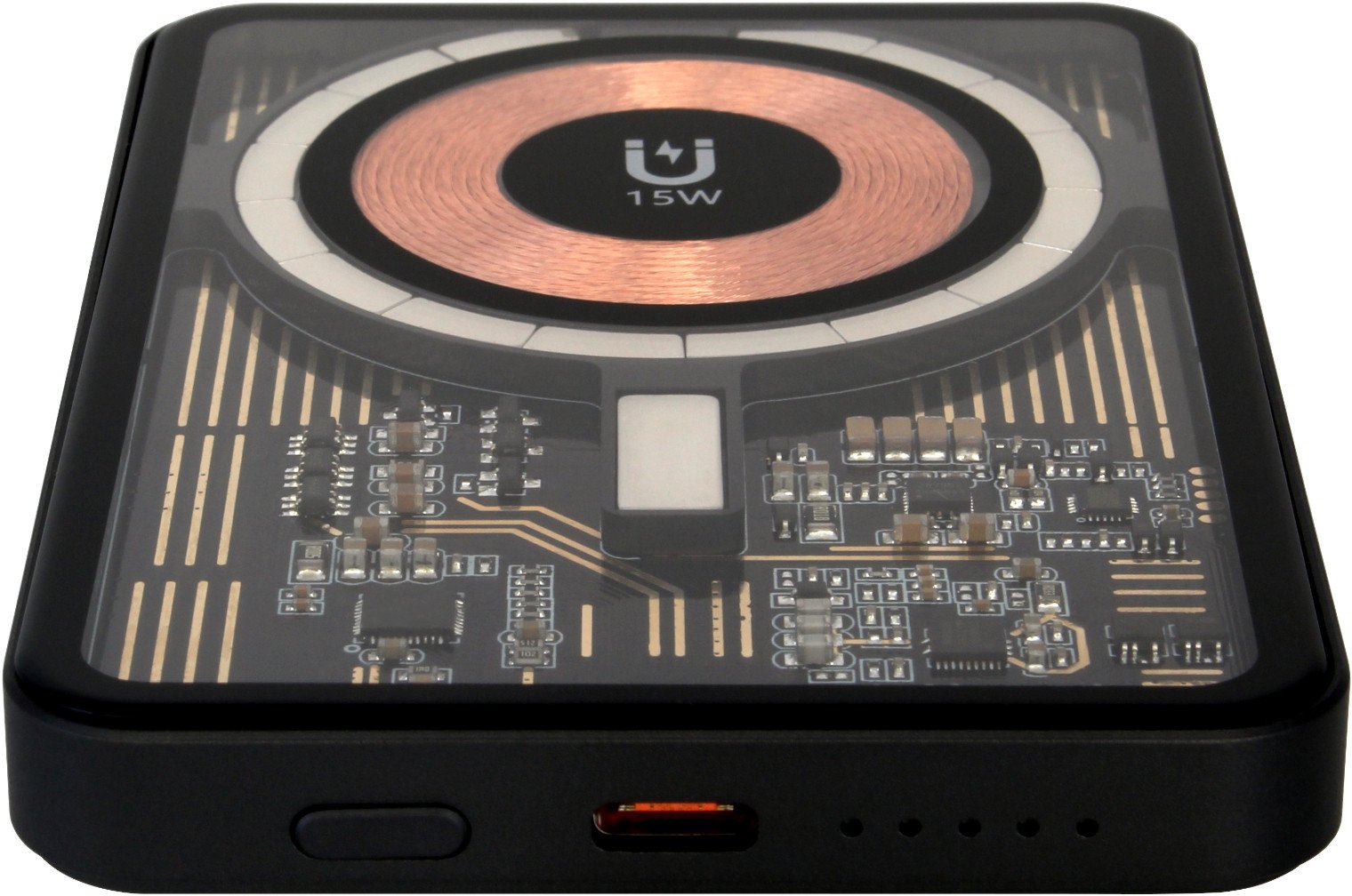 Karikues portativ RealPower PB-5000 MAG Watch, powerbank 5000mAh, për Apple Watch, i bardhë