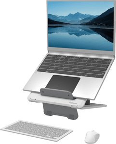 Mbajtëse laptopi Fellowes Breyta, 12 nivele lartësie, deri 14", gri