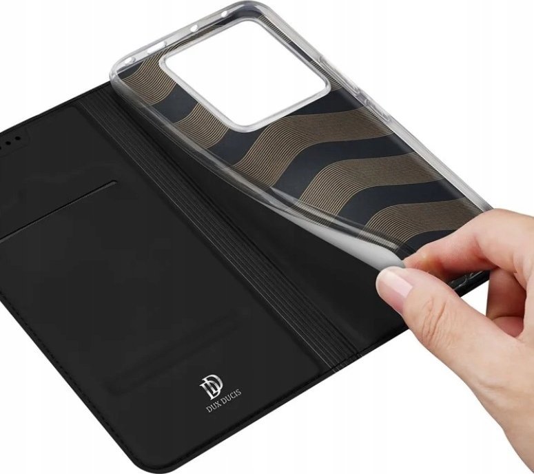 Mbulesë telefoni DUX DUCIS Xiaomi Redmi Note 13 Pro 5G Skin Pro, me qëndrim, e zezë