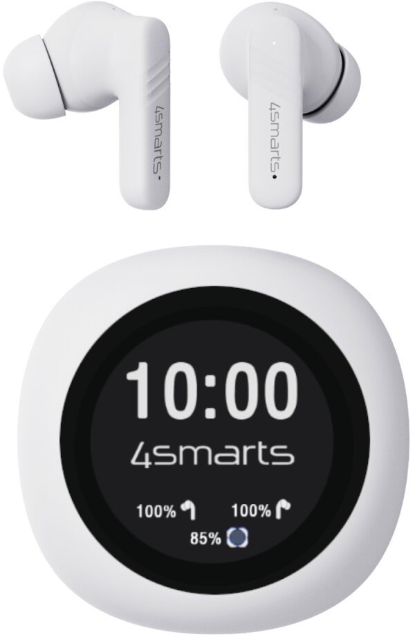 Kufje 4smarts SkyBuds Screen Pro ANC, True Wireless, ANC, të bardha