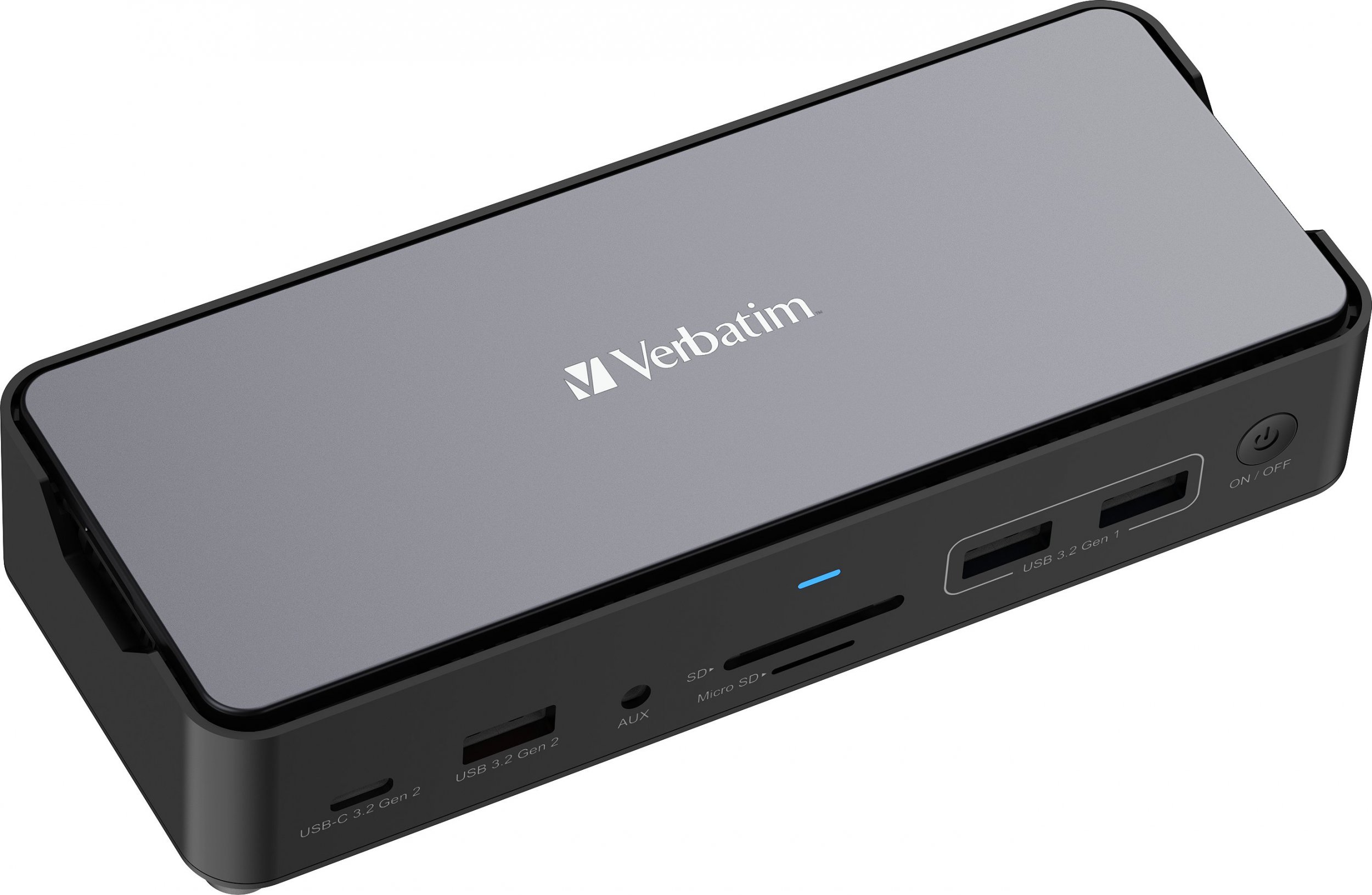 Docking station Verbatim USB C Pro, 15 në 1, SSD i integruar, HDMI 8K