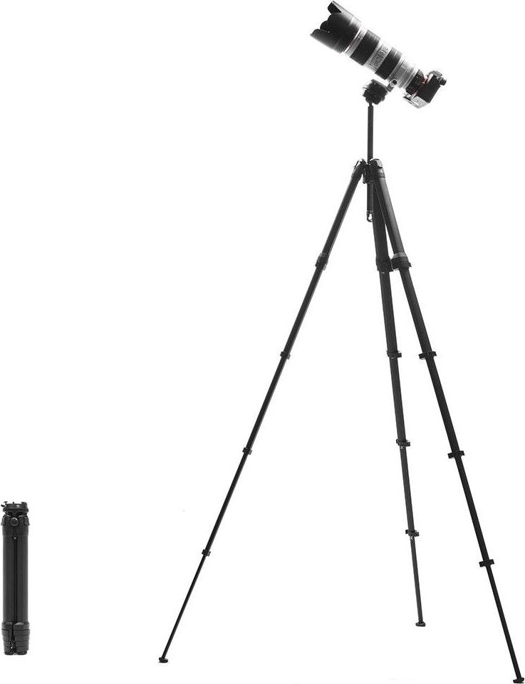 Trekëmbësh udhëtimi Peak Design Travel Tripod, fibër karboni, 150cm, gri