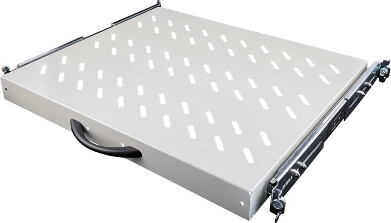 Rafte rrëshqitës për kabinet 19" ALANTEC, 1U, 570 mm, gri