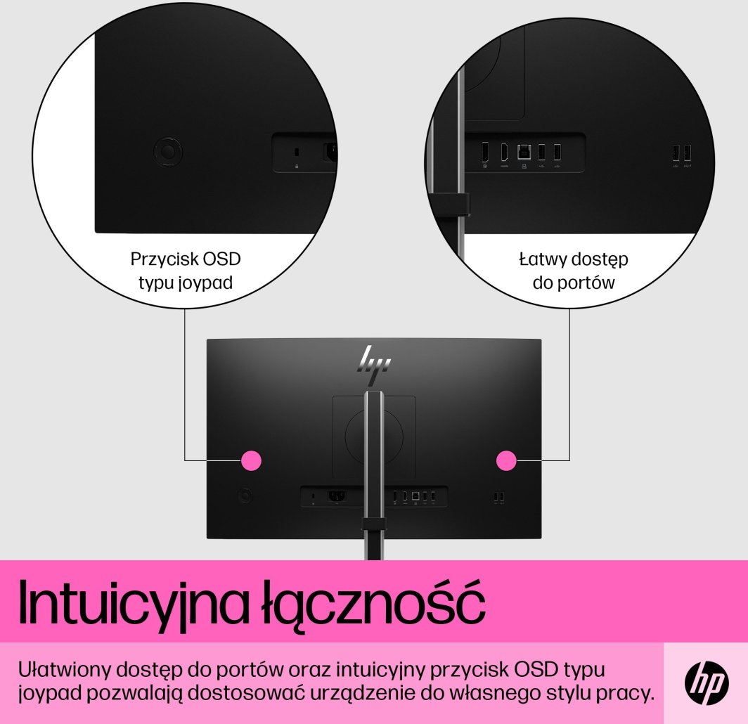 Monitor HP E24t G5 6N6E6AA, 24'', 75Hz, 23.8'', 1920x1080 FullHD, IPS, i zi