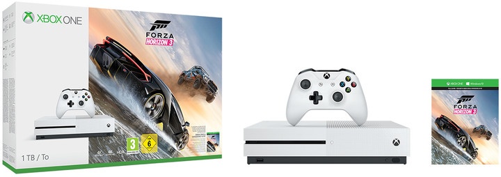XBOX ONE S, 1TB, i bardhë + Forza Horizon 3