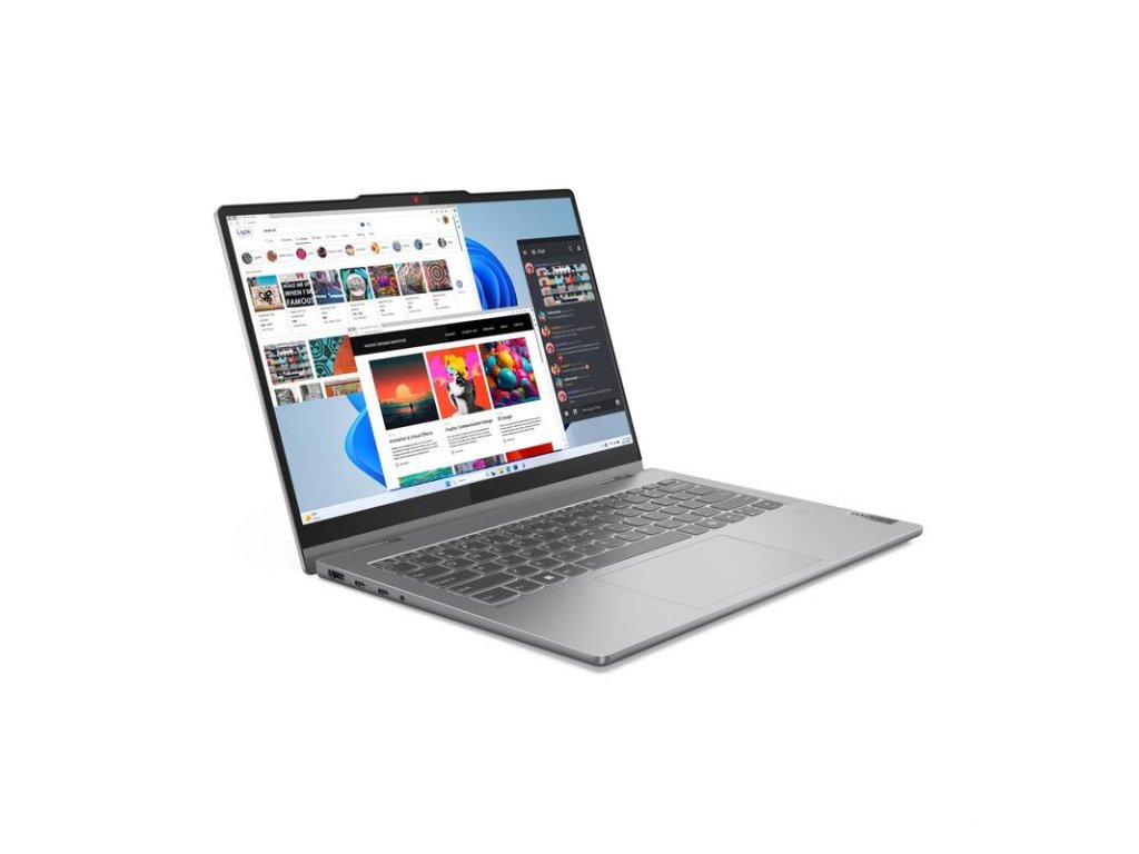 Laptop 2 në 1 Lenovo IdeaPad 5 14Q8X9, 14" OLED, Snapdragon X Plus 16GB 1TB SSD, gri