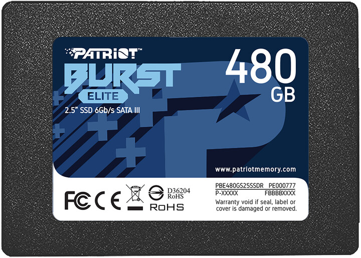 Disk Patriot Burst Elite, 2.5 "- 480GB