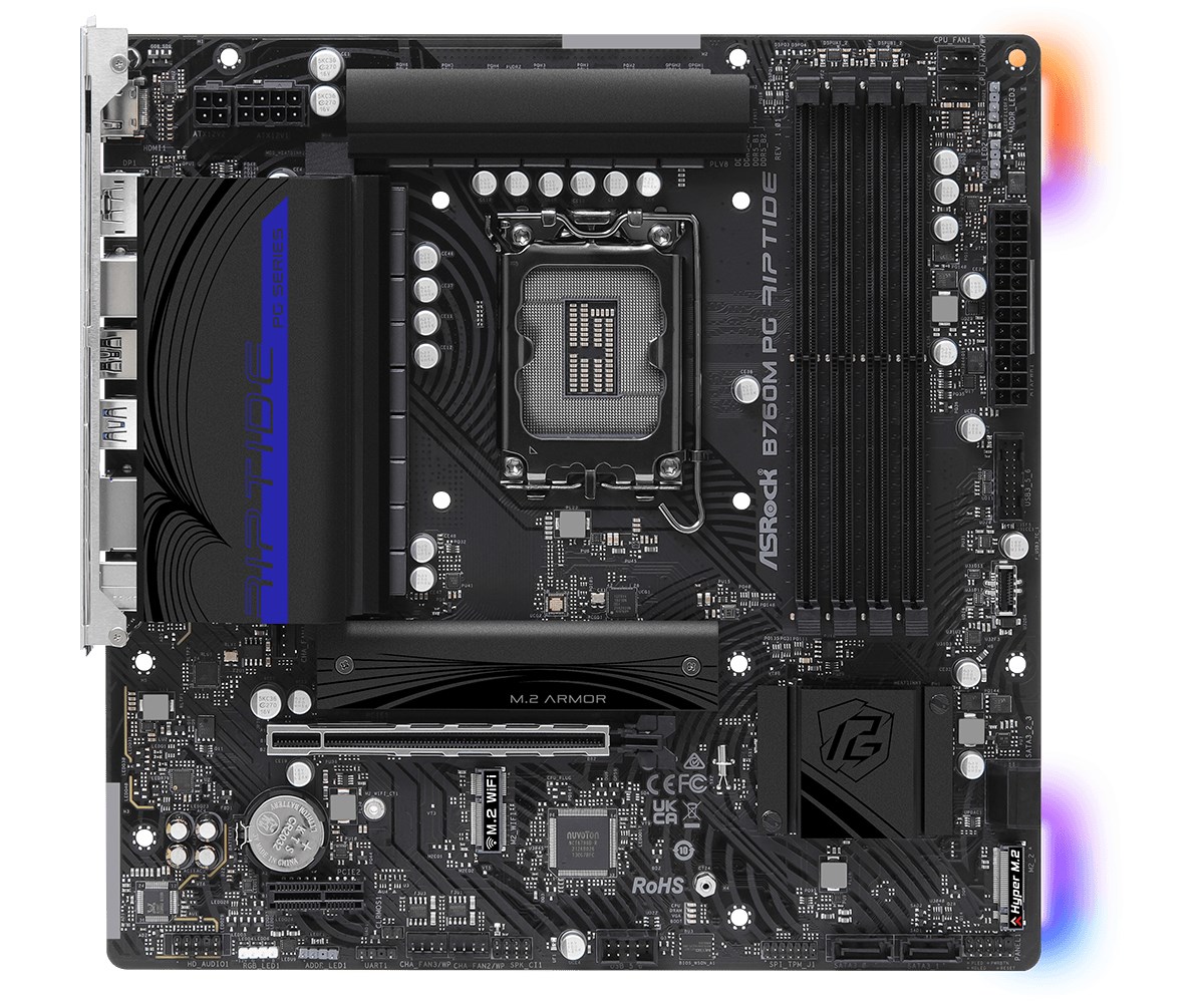 Pllakë amë Asrock B760M PG Riptide Intel B760 LGA 1700 micro ATX