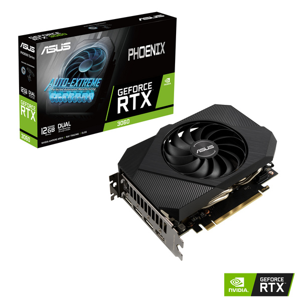 Kartelë grafike ASUS Phoenix PH-RTX3060-12G-V2 NVIDIA GeForce RTX 3060, 12 GB GDDR6