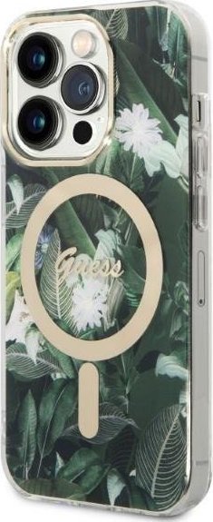 Сет полнач со кутија Гес GUBPP14XHJEACSA, за Ајфон 14 Про Макс, МагСејф, зелена Џангл