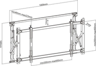 Mbajtëse muri për televizor Maclean MC-845 46'' - 52''