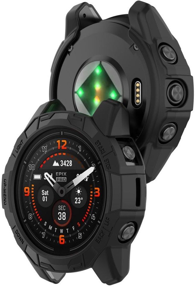Mbrojtëse smartwatch Tech-Protect Defense Air, për Garmin Fenix 7X 7X Pro, TPU, e zezë