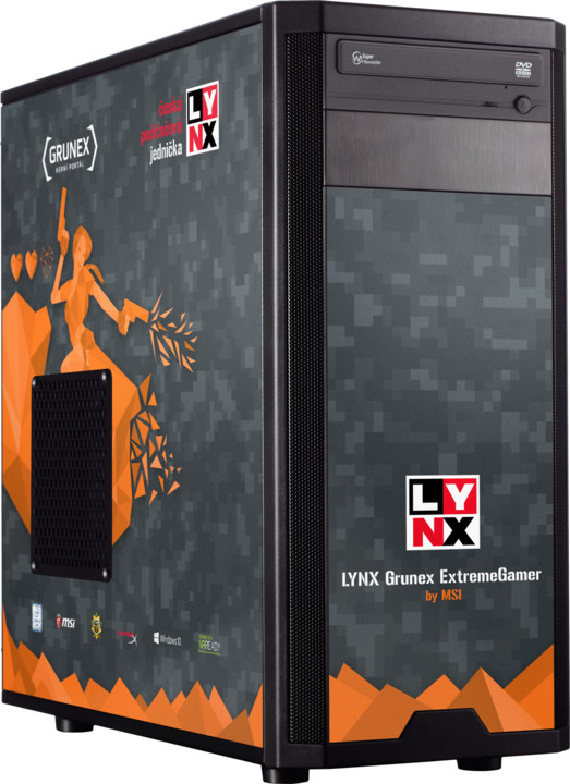 Kompjuter LYNX Grunex ExtemeGamer 2017 , i5, 8 GB, 240 GB SSD + 2TB, NV GTX1070 8GB, i zi