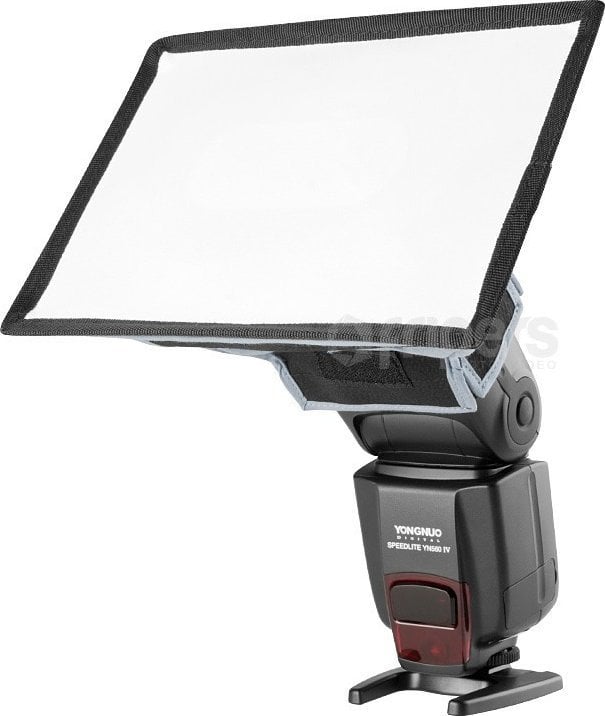 Софтбокс Aurora Microbox 15 x 20 cm, за блиц со кламерица, бел