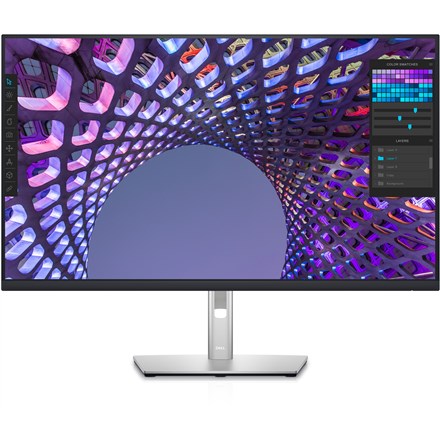 Monitor DELL P Series P3223QE, 31.5", 4K Ultra HD, LCD, i zi/i argjendtë