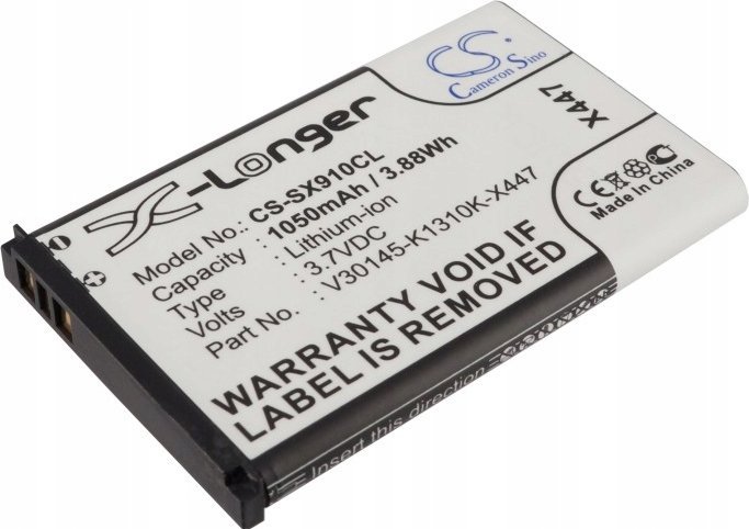 Bateri telefoni pa tel Siemens Gigaset SL910, Li ion, 3.7V 1050mAh, e zezë