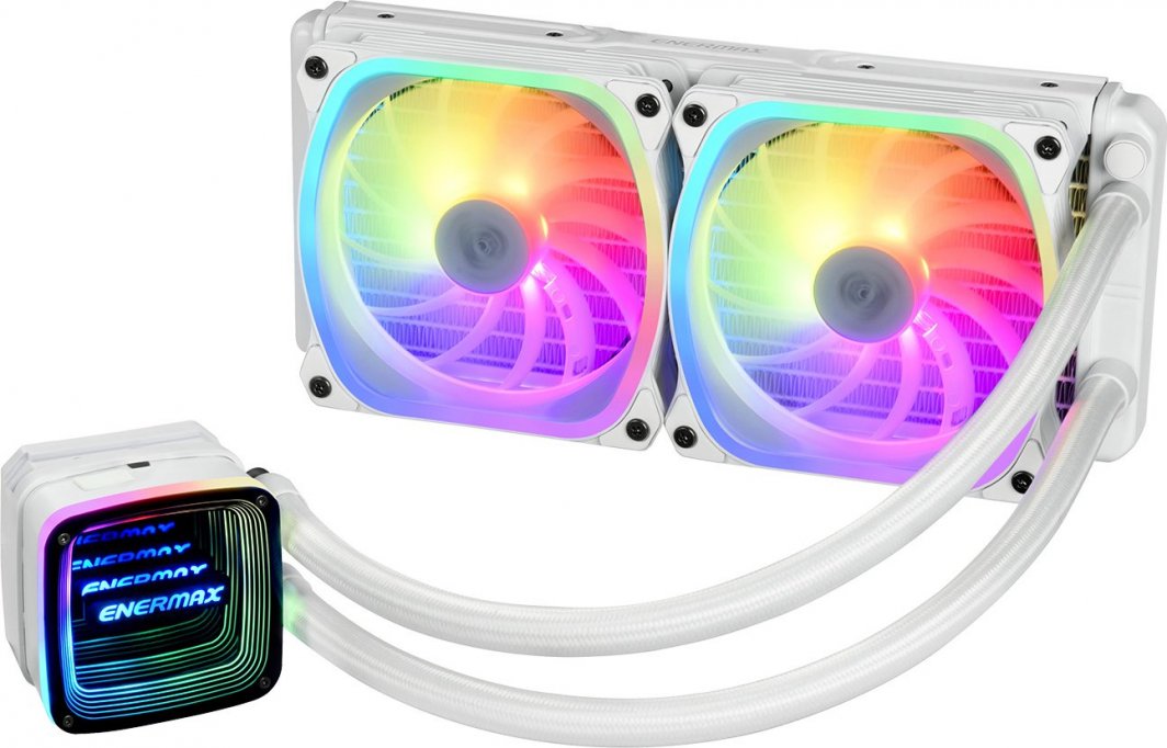 Ftohës uji për CPU Enermax AquaFusion ADV 240, 240mm, RGB, i bardhë