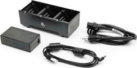 Karikues baterish Zebra SAC-MPP-3BCHGUK1-01, 3 slote, për bateri Li-Ion PowerPrecision+