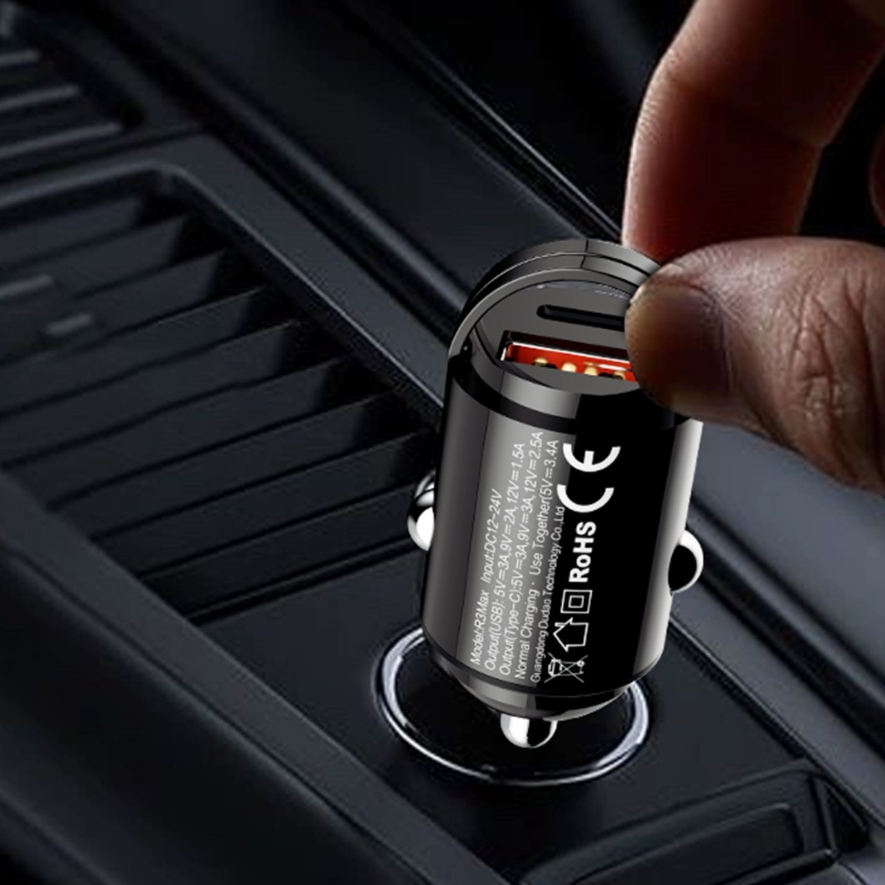 Karikues makine Dudao R3MAX, USB dhe USB C, 48W, i zi