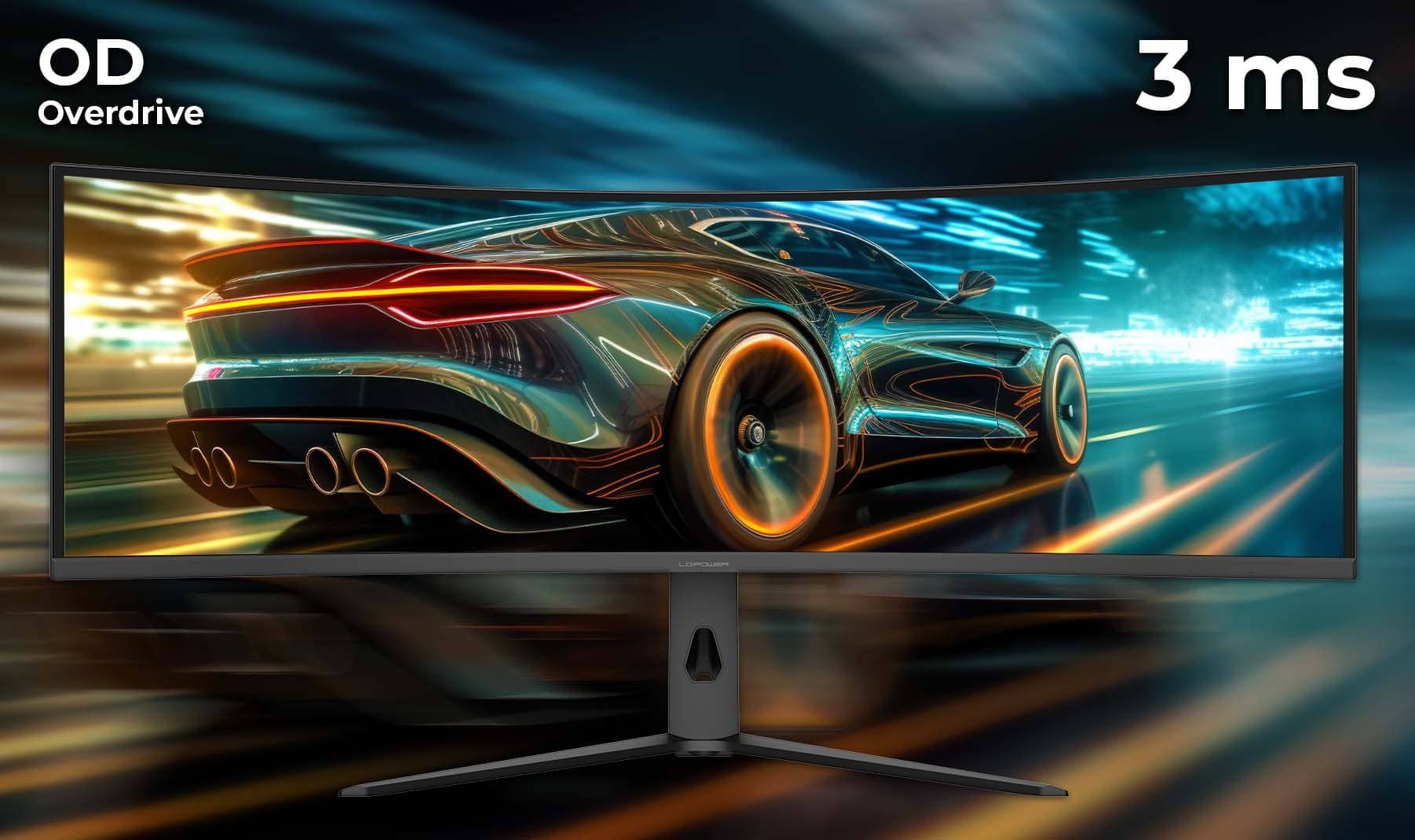 Monitor i harkuar gaming LC Power LC-M49QCK, 49", VA, i zi