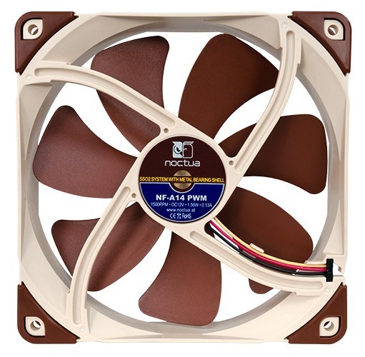Ftohës Noctua NF-A14 PWM, 14 cm, bronz