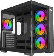 Kasë Redragon EVO ARGB, e zezë