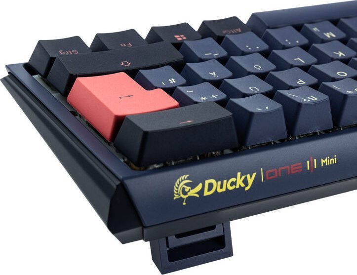 Tastierë gaming Ducky One 3 Mini Cosmic Blue, 60%, RGB, Cherry MX Ergo Clear