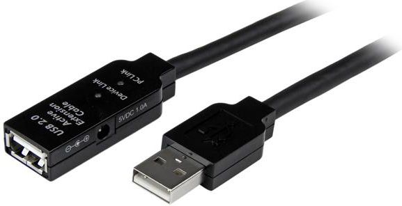 Kabllo zgjatëse StarTech USB 2.0, 10m, e zezë