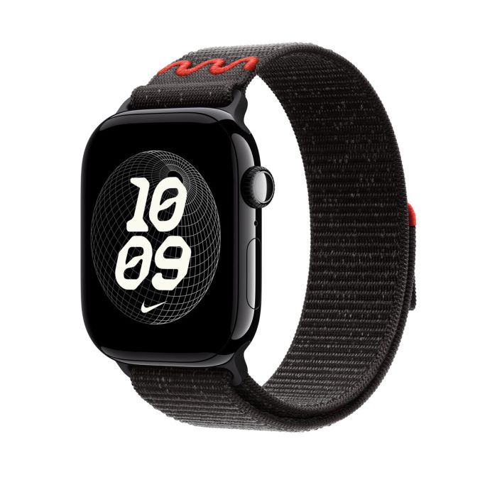 Apple Watch 46mm Loop, Midnight Black Nike Sport Loop