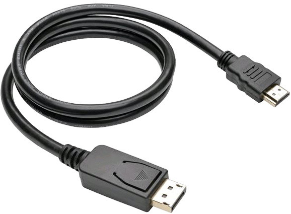 Kabllo C-TECH DisplayPort/HDMI, 2m, e zezë