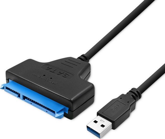 Adapter USB 3.0 SATA për HDD SSD 2.5", i zi