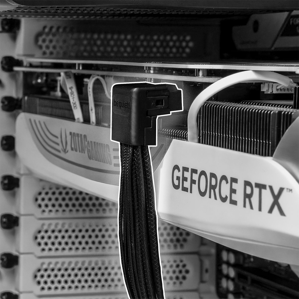 Kabllo Be Quiet CHR-7710, 0.7 m, 12VHPWR, e zezë