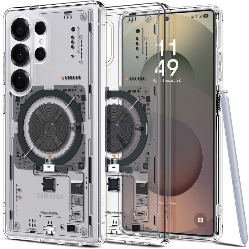 Mbrojtëse për celular Spigen Ultra Hybrid Neo One MagFit, për Samsung Galaxy S25 Ultra, transparente