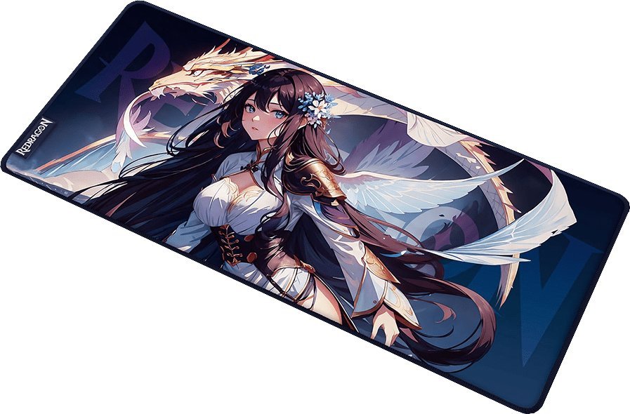 Tapet gaming për maus dhe tastierë P046 Anime Blue, material Lycra, kundër rrëshqitjes, shumëngjyrësh