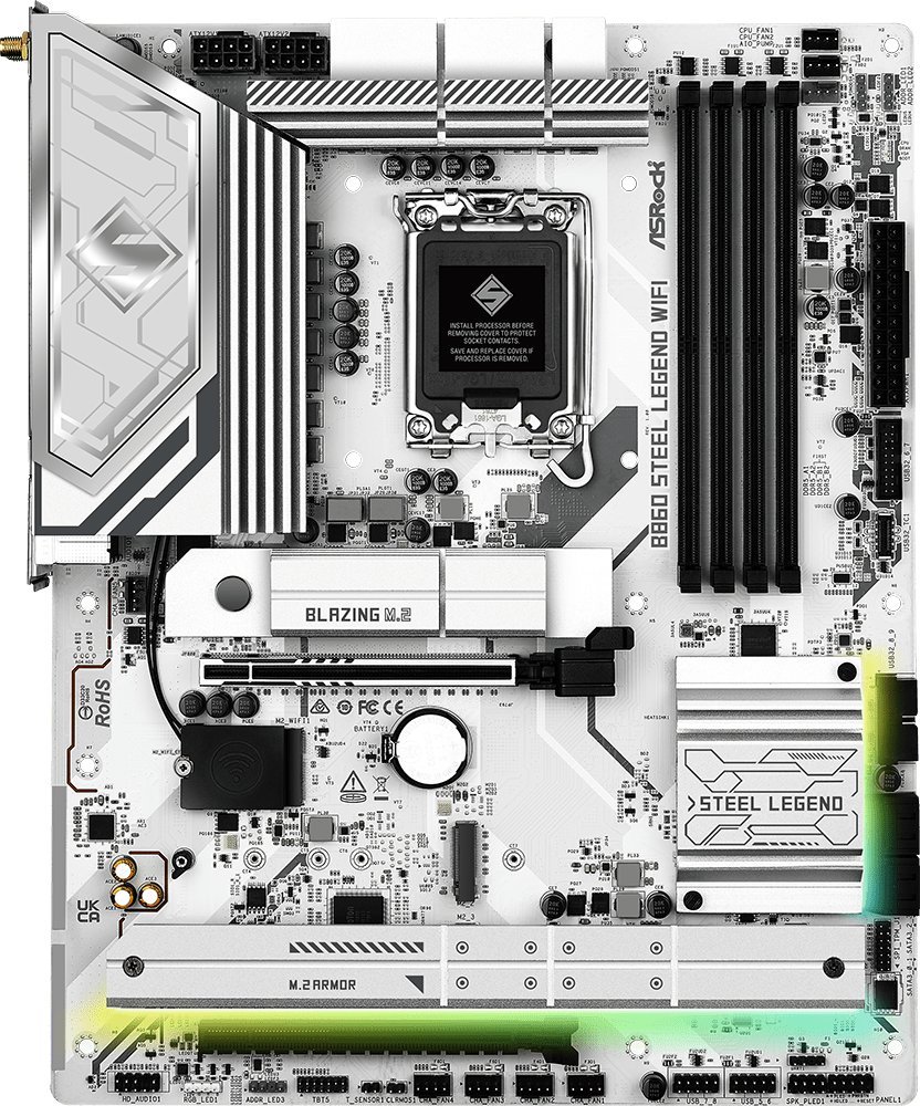 Pлоча Asrock B860 Steel Legend WiFi, ATX, DDR5, LGA 1851