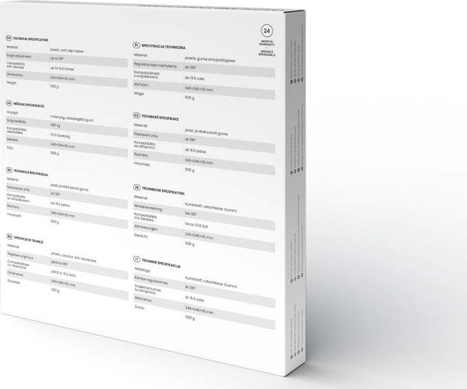 Држач за лаптоп Савио Office PB-02, прилагодлив, црн