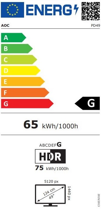 Monitor AOC Agon Pro PD49 Porsche Design, 49", 5120 x 1440, 240 Hz, i argjendtë
