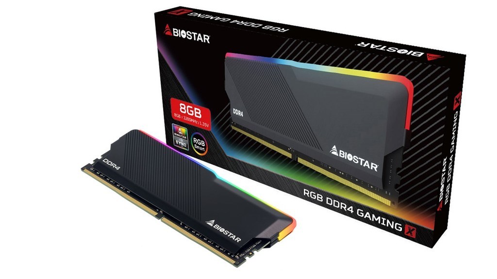 Memorie RAM Biostar Gaming X RGB, 8GB, DDR4, 3200 MHz, e zezë