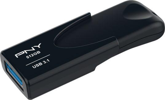USB PNY Attaché 4 3.1, 512GB, USB 3.1, e zezë