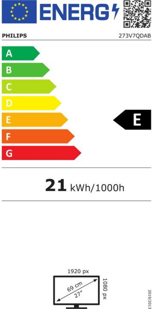 [OUTLET] Monitor Philips 273V7QDAB - LED 27"